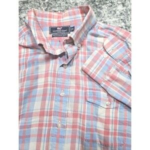 Vineyard Vines Slim Fit Crosby Shirt Men XL Long Sleeve Button Down Cotton Linen